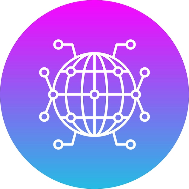 Um círculo azul com um círculo azul e cor-de-rosa com um círculos azul com um circulo azul com um ponto verde no centro