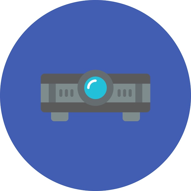 Vetor um círculo azul com um fundo azul com um círculo azuis com um símbolo azul que diz um ponto azul