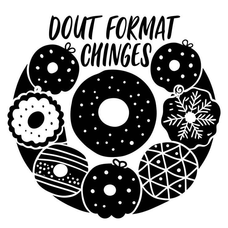Vetor um círculo de donuts com as palavras " não toque no conteúdo ".