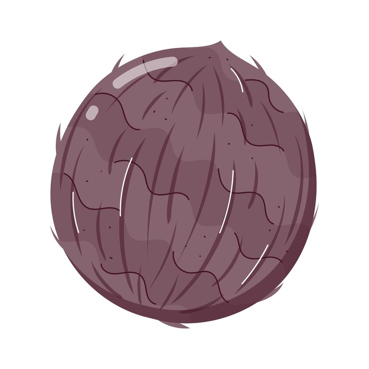 Vetor um cogumelo roxo e castanho com um padrão roxo nele