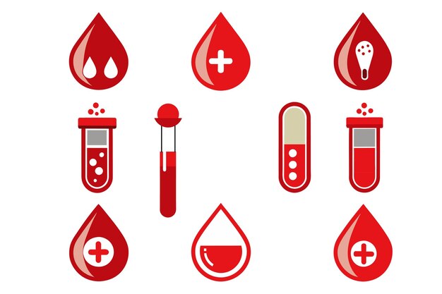 um conjunto de diferentes dispositivos médicos, incluindo sangue, sangue e sangue