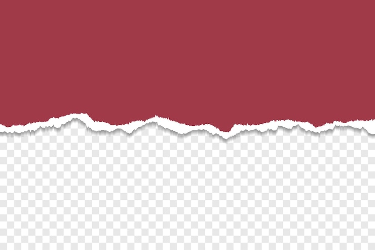 Vetor um conjunto realista de papel branco rasgado com papel rasgado branco sobre fundo transparente