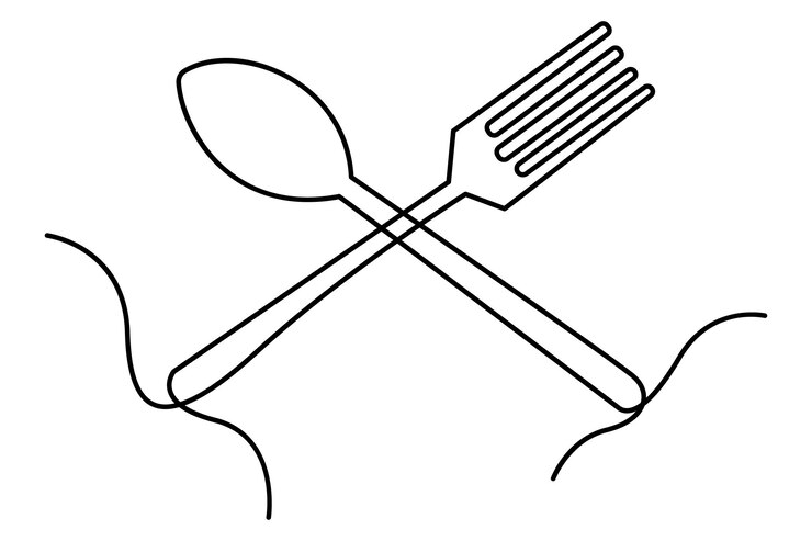 Vetor um contorno de placa desenhado à mão de uma linha contínua ilustração vetorial isolada em fundo branco