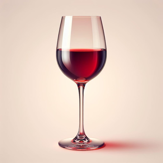 Um copo de delicioso vinho vermelho tradicional francês caberent sauvignon merlot grand cru vector