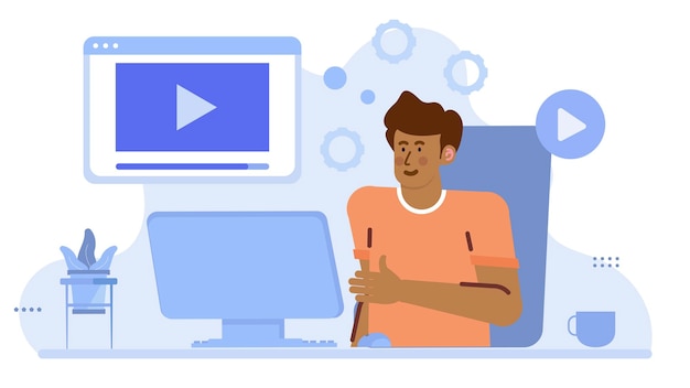 Um criador de conteúdo é a criação de vídeos, blogs e artigos