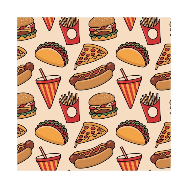 Um delicioso banquete de fast food
