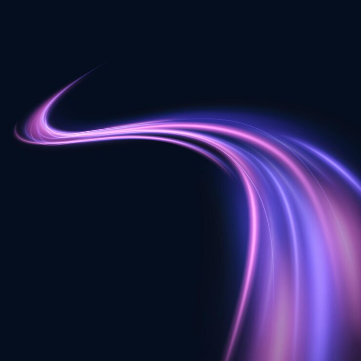 Vetor um desenho abstrato roxo e rosa com uma linha roxa