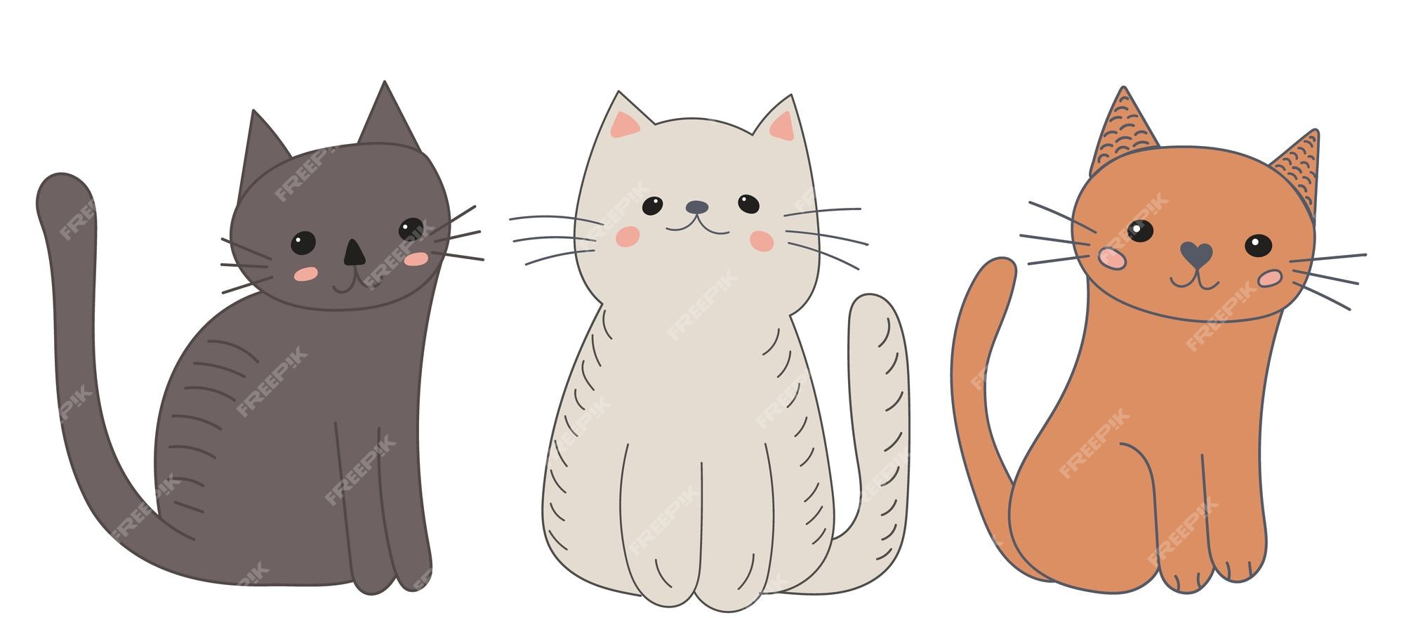 Um desenho animado de gatos e um gato