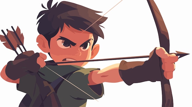 um desenho animado de um menino tocando violino