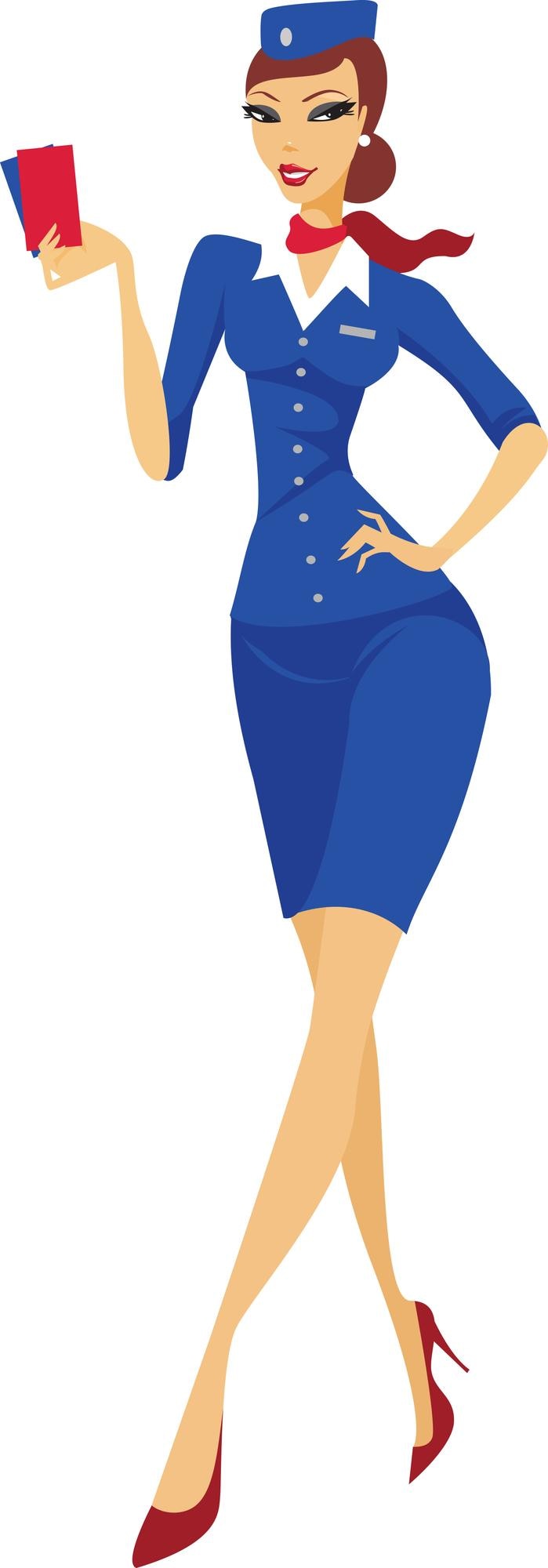 Vetor um desenho animado de uma mulher usando um vestido azul e uma camisa azul com a palavra amor.