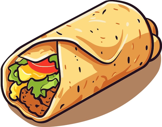 um desenho de desenho animado de um sanduíche com uma imagem de um sándwich com uma foto de uma sanduíche nele