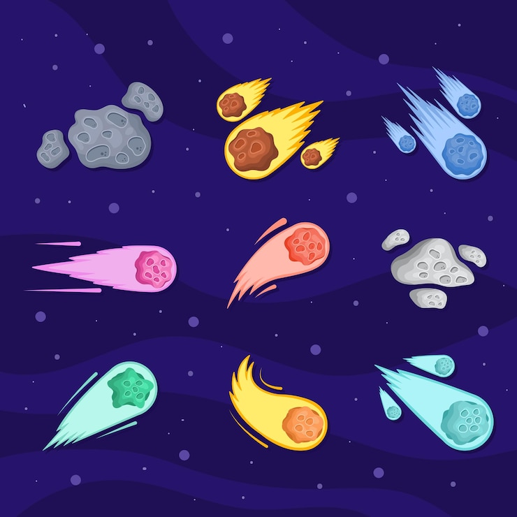 Vetor um desenho de desenho animado de uma estrela-do-mar e uma estrela- do-mar
