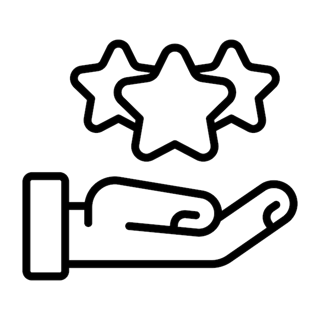 Um desenho de ícone de classificação