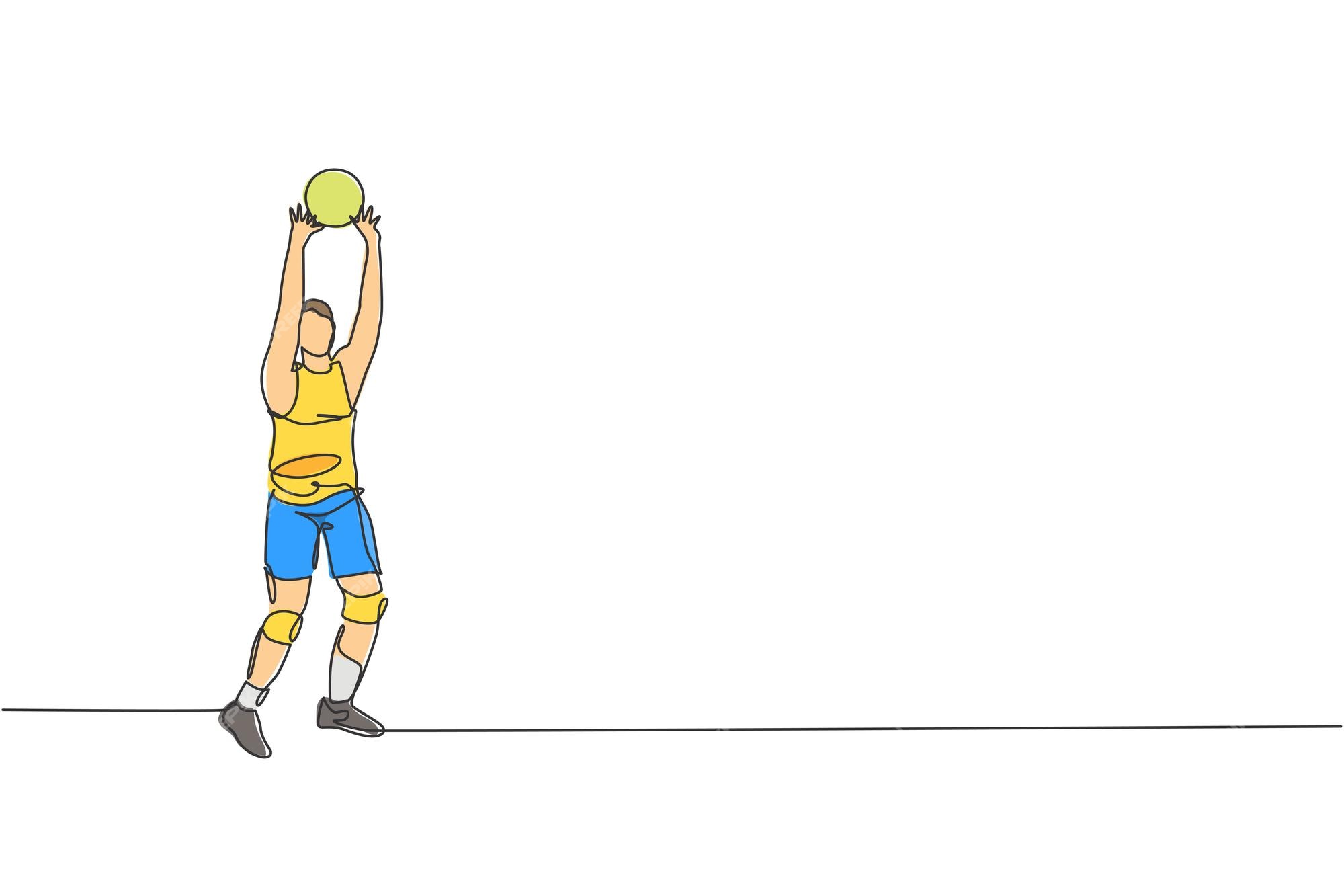 único desenho de linha contínua amputado jovem atleta masculino