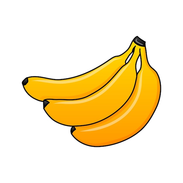 Cartoon banana fruits. Bunches of  Banana desenho, Desenhos animados,  Arvore desenho