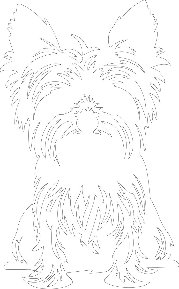 Vetor um desenho de um cão que tem uma pena nele