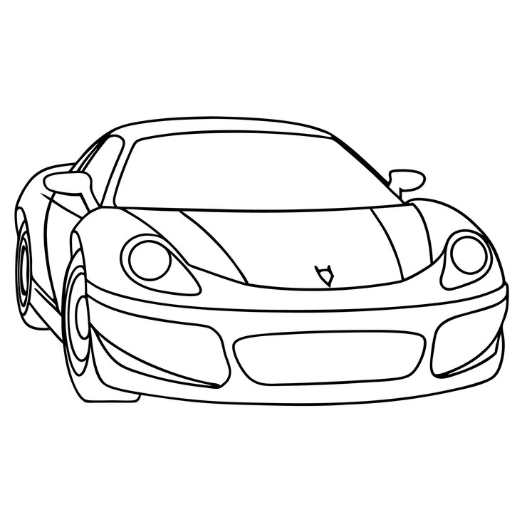 Vetor um desenho de um carro com a palavra honda nele