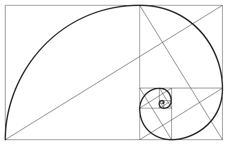 Vetor um desenho de um círculo com um círculo nele