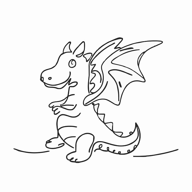 um desenho de um dragão com um dragão nele