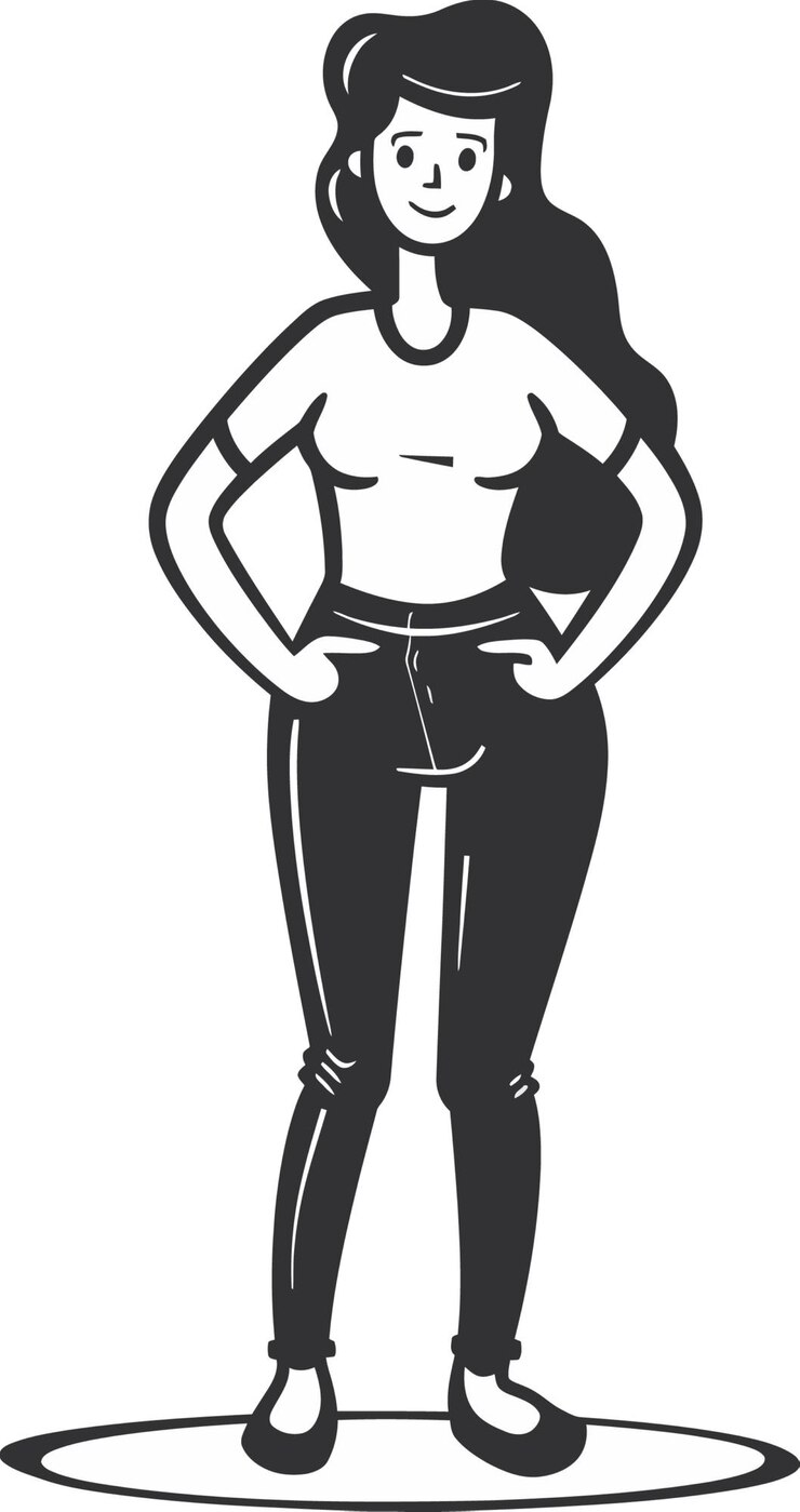 Vetor um desenho de um homem com uma camisa no peito