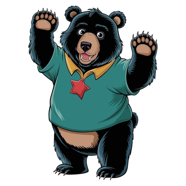 um desenho de um urso que é chamado urso
