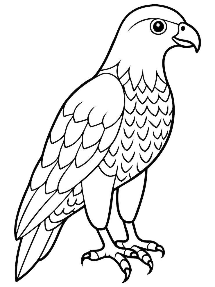 Vetor um desenho de uma ave com uma ave nele