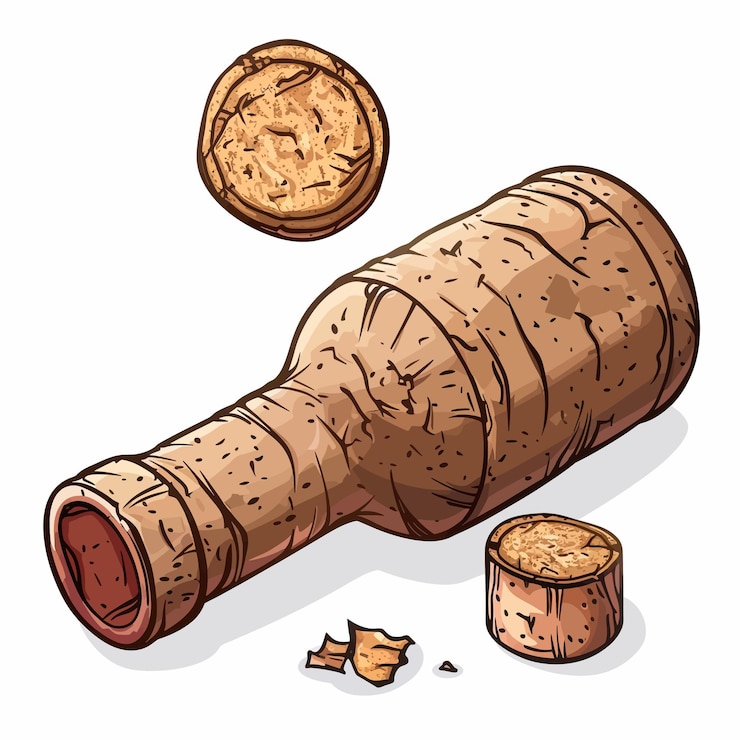 Vetor um desenho de uma madeira com uma madeira e uma madeira com um pedaço de madeira nele