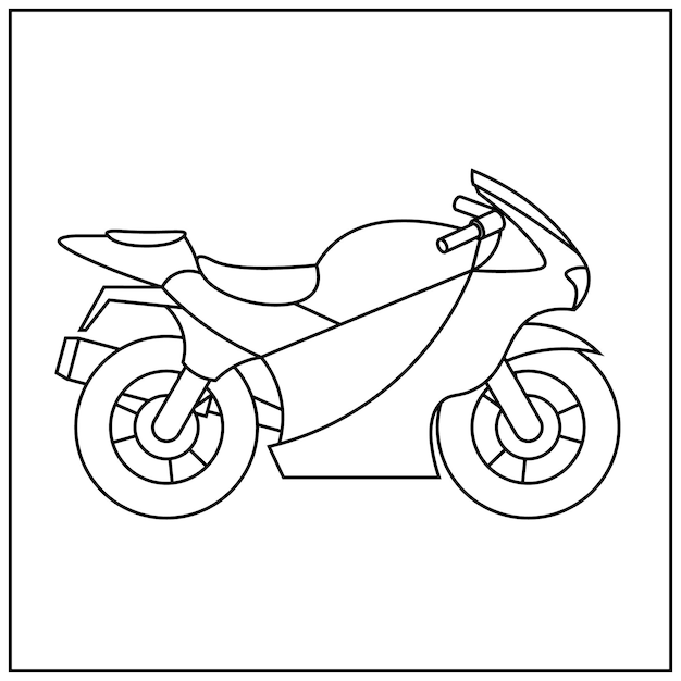 desenhar moto fácil