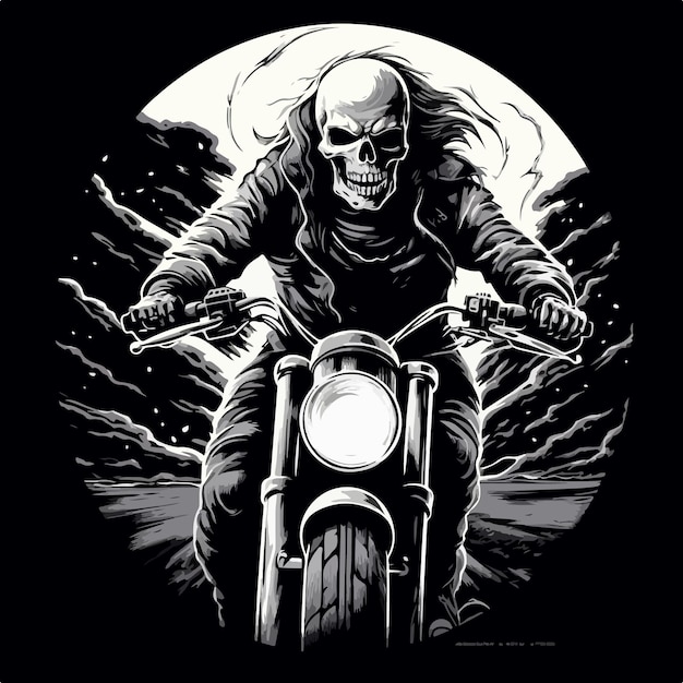 Motoqueiro Fantasma Vetor PNG , Adesivo Clipart A Caveira Andando De Moto  Decorada Com Desenho Animado De Chamas, Adesivo, Clipart Imagem PNG e Vetor  Para Download Gratuito