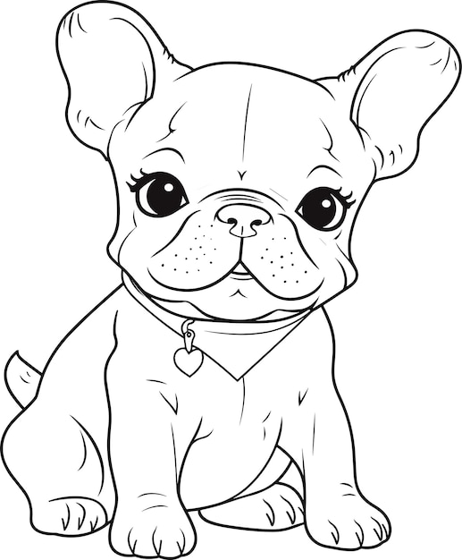 Desenho de Cão Bulldog para Colorir - Colorir.com