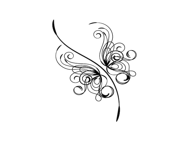 um desenho preto e branco de uma borboleta com um padrão nele