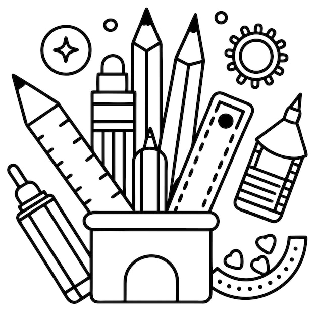 lápis desenho para colorir