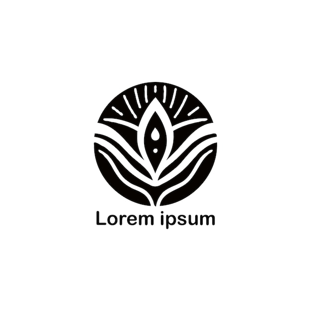 Vetor um design de logotipo de bem-estar