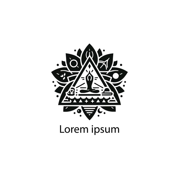 um design de logotipo de ioga