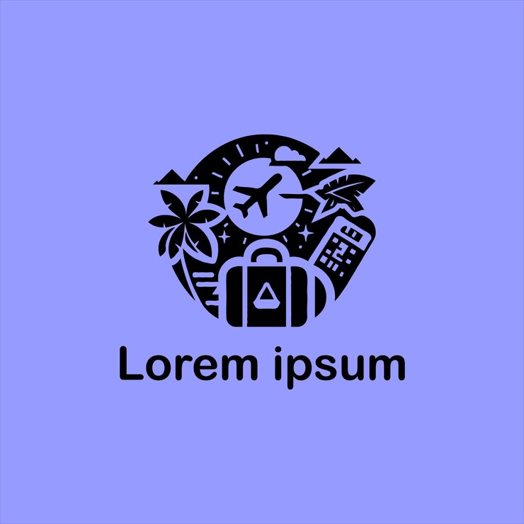 Vetor um design de logotipo de viagem