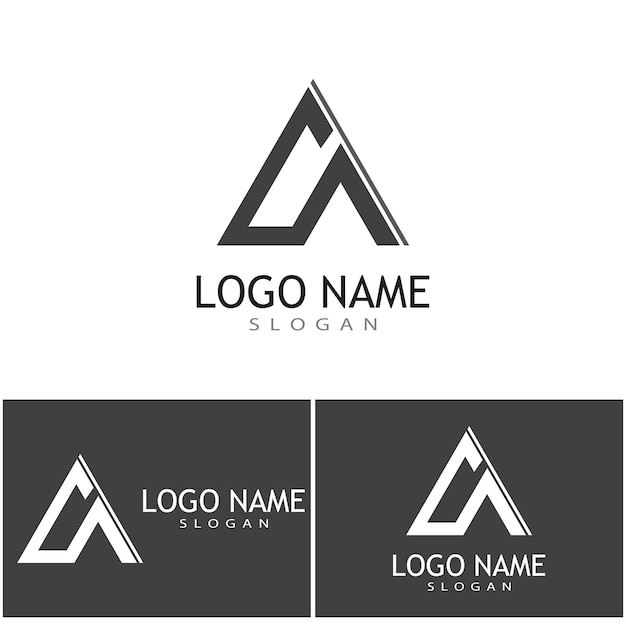 Um design de modelo de vetor de logotipo de letra inicial
