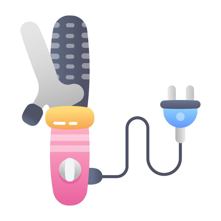 Vetor um dispositivo com uma capa azul e rosa que diz um poder