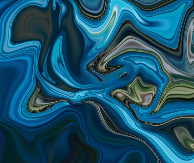 Um fundo abstrato azul e verde com um padrão de redemoinho azul e verde.