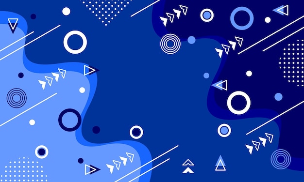 um fundo azul com círculos e setas e a palavra "geométrica"