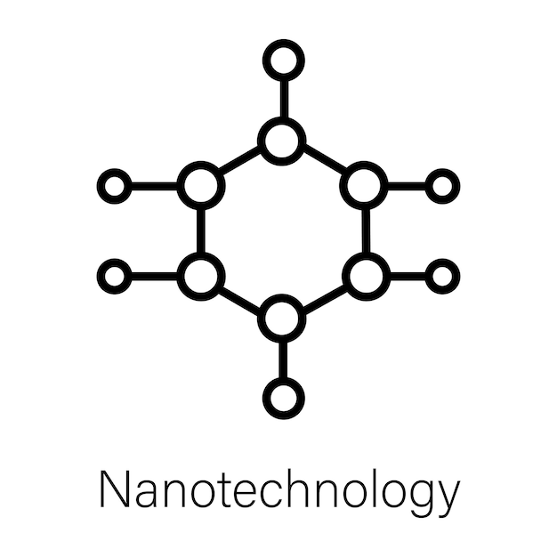 Vetor um fundo branco com uma imagem em preto e branco de uma tecnologia biótica