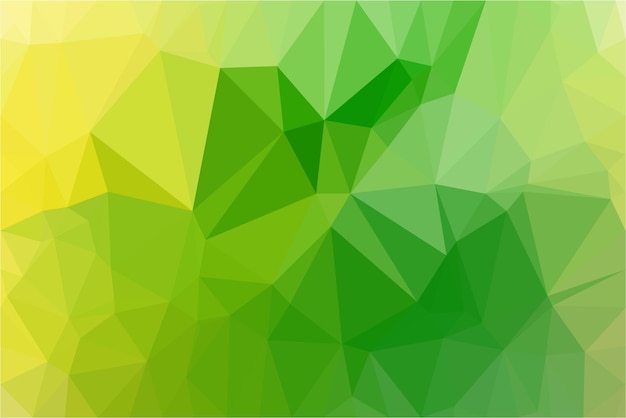 Um fundo de triângulo verde com um padrão de triângulo amarelo.