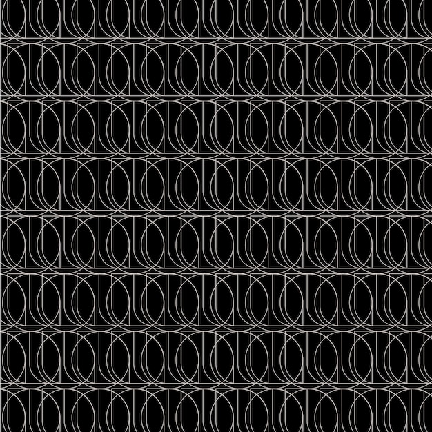 um fundo preto e branco com círculos e linhas