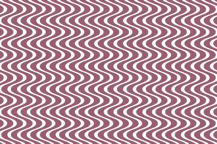 Vetor um fundo vermelho com linhas onduladas no meio