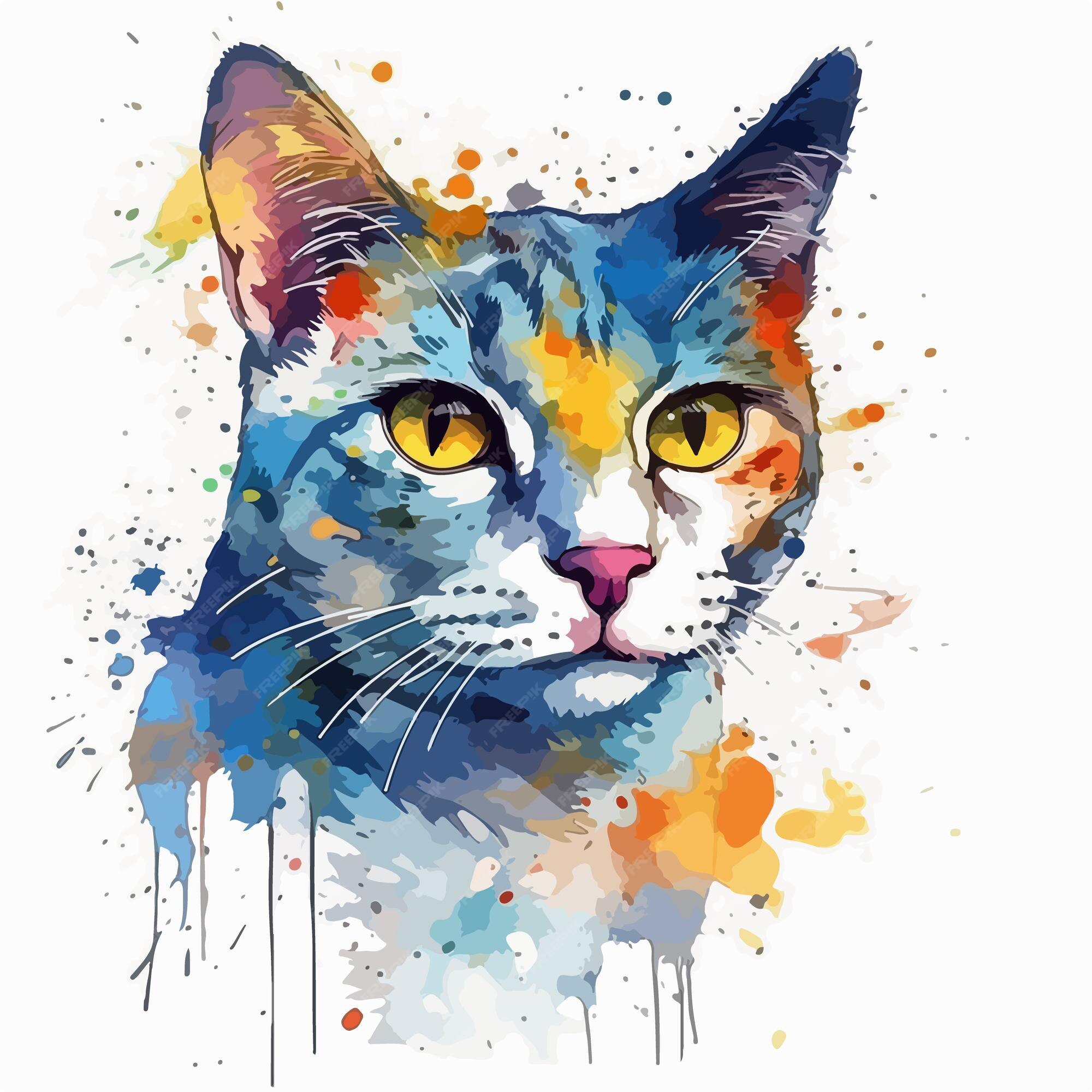 azul gato olho dentro pixel arte estilo 21867276 Vetor no Vecteezy