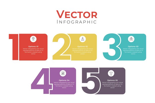 Um gráfico dos infográficos vetoriais