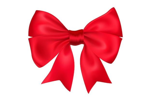 Um grande laço vermelho para decorar presentes e surpresas para as férias Embalagem de presente para aniversário
