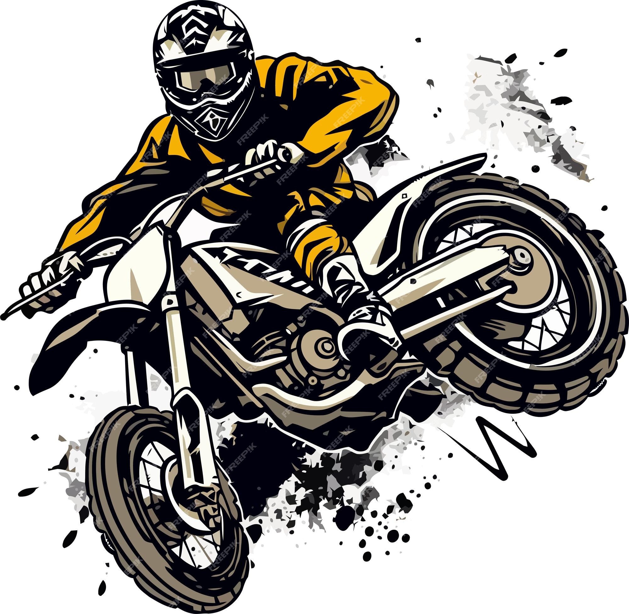 Cara Andando Na Moto De Corrida Ilustração Stock - Ilustração de moto,  capacete: 249453665