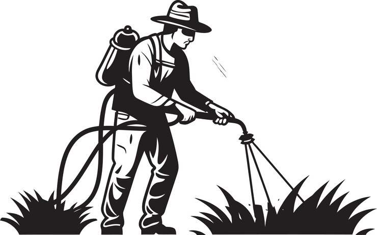 Vetor um homem com um chapéu e um grande saco de trigo