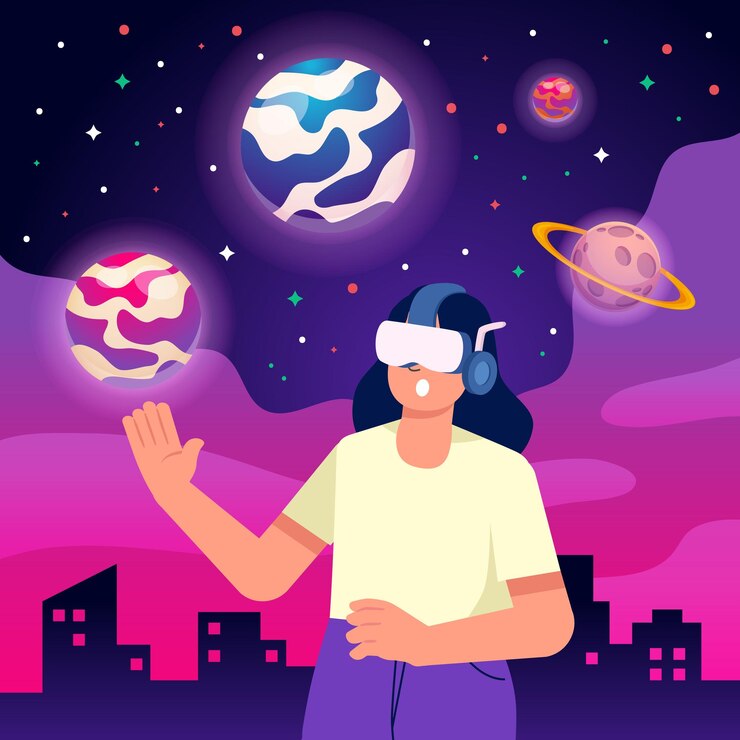 Vetor um homem vestindo uma camisa branca está olhando para um eclipse solar