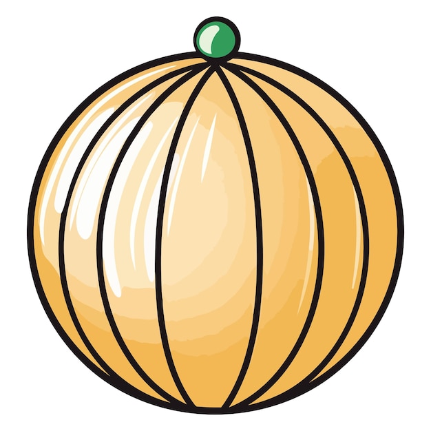 Vetor um ícone baseado em vetor de um bulbo de cebola com um contorno simples com camadas e raízes